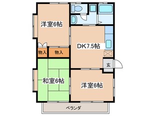 いちごハイツⅡの物件間取画像